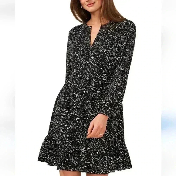 Black and white speckled patterned dress size XS/small - Picture 1 of 10